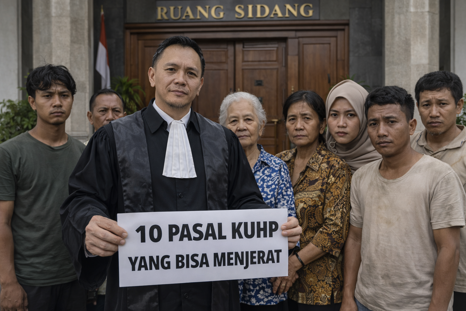 “10 PASAL KUHP BARU YANG BISA MENJERAT
WARGA BIASA”
(Analisis Mendalam Menurut UU No. 1 Tahun 2023 Tentang KUHP)