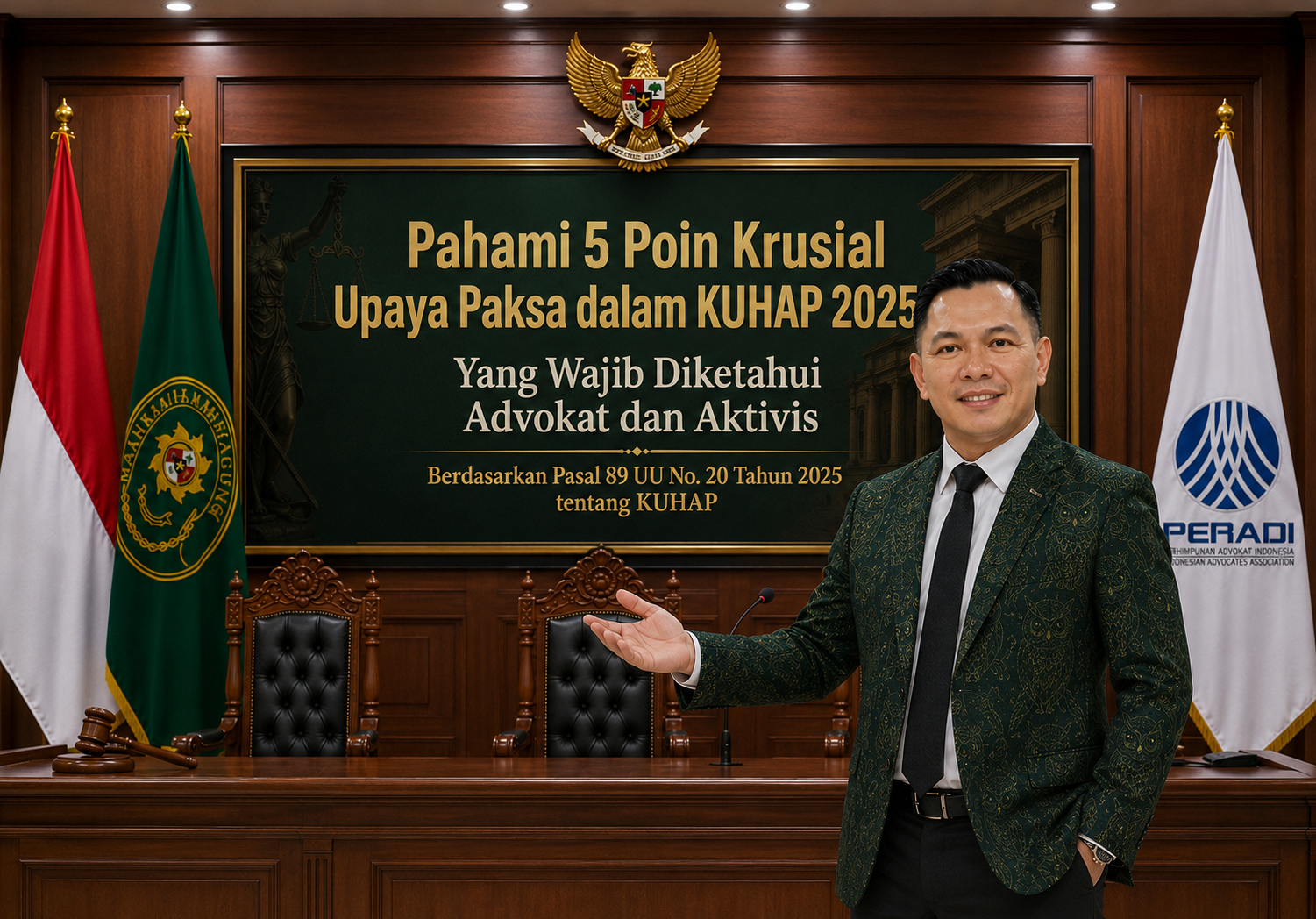 Pahami 5 Poin Krusial
Upaya Paksa dalam KUHAP 2025 yang Wajib Diketahui Advokat dan Aktivis Pahami 5 Poin Krusial
Upaya Paksa dalam KUHAP 2025 yang Wajib Diketahui Advokat dan Aktivis