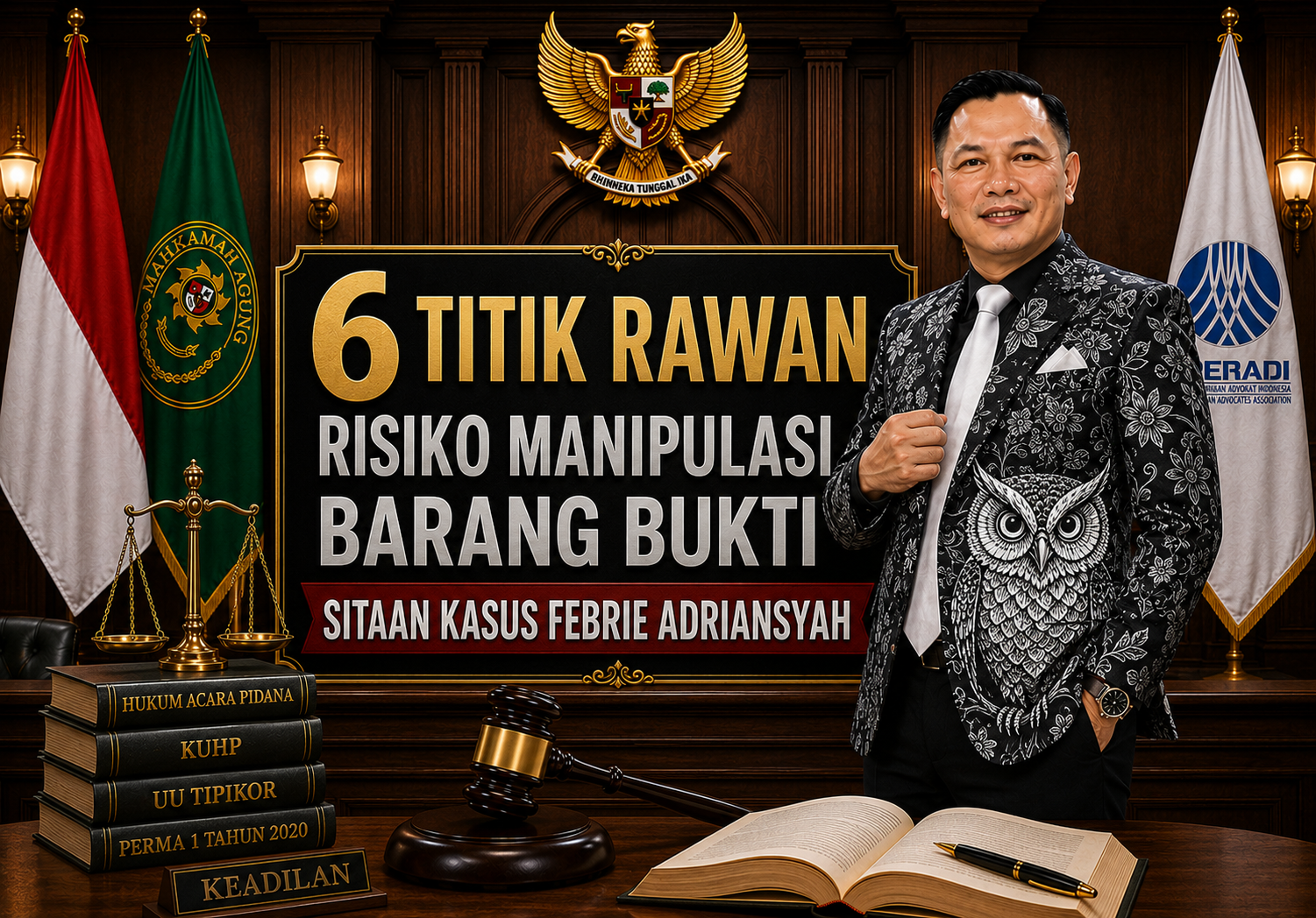 Perlu Diawasi 6 TITIK RAWAN RISIKO MANIPULASI BARANG BUKTI Sitaan Kasus Febrie Adriansyah