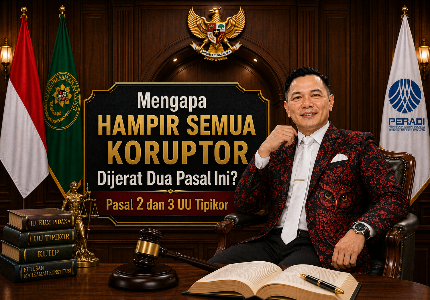 Mengapa Hampir Semua Koruptor Dijerat Dua Pasal Ini? Membedah Strategi Pasal 2 dan 3 UU Tipikor serta Perbandingan Negara Lain