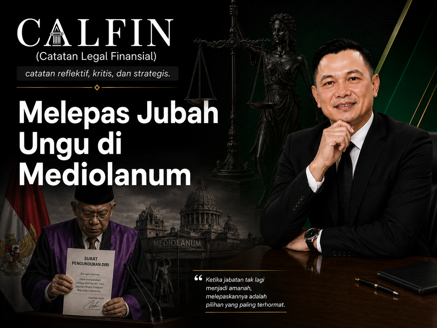 “Melepas Jubah Ungu di Mediolanum”