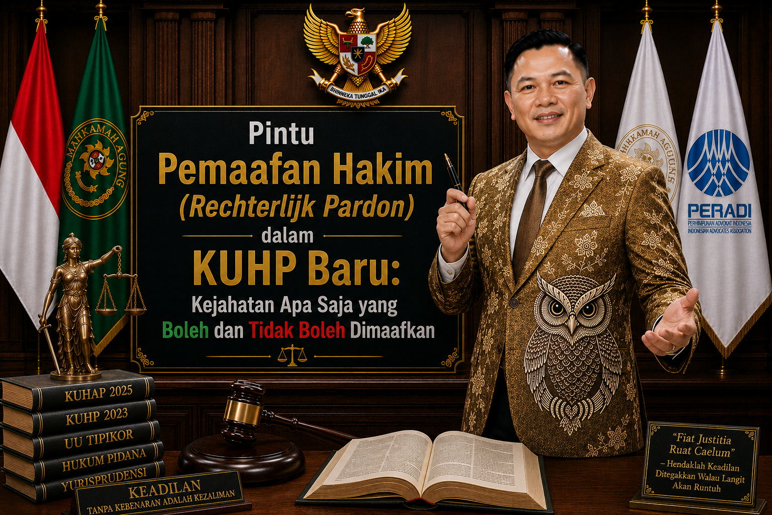 Pintu Pemaafan Hakim (Rechterlijk Pardon) dalam KUHP Baru: Kejahatan Apa Saja yang Boleh dan Tidak Boleh Dimaafkan Pintu Pemaafan Hakim (Rechterlijk Pardon) dalam KUHP Baru: Kejahatan Apa Saja yang Boleh dan Tidak Boleh Dimaafkan