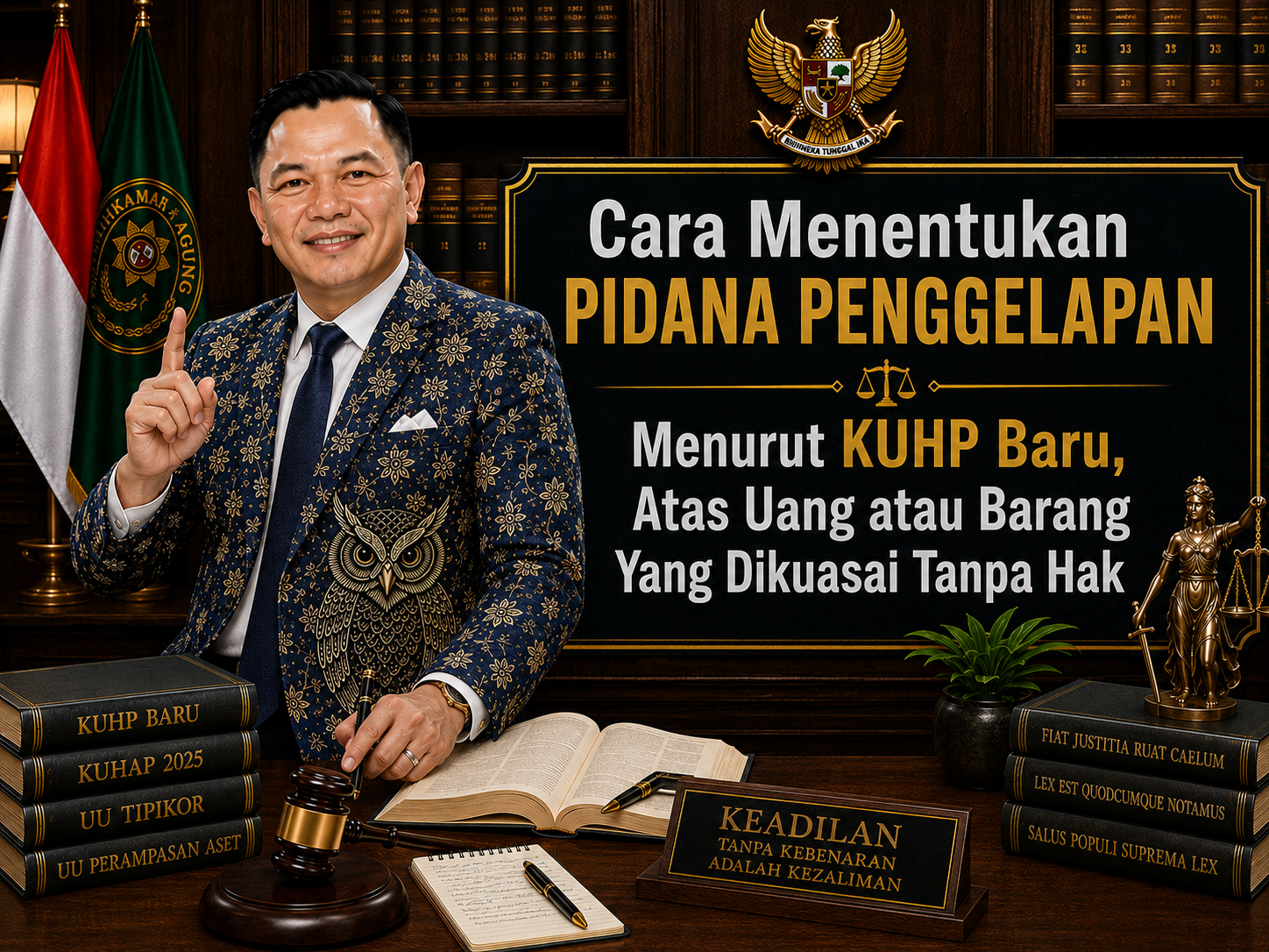 Cara Menentukan Pidana Penggelapan Menurut KUHP Baru, Atas Uang atau Barang Yang Dikuasai Tanpa Hak
