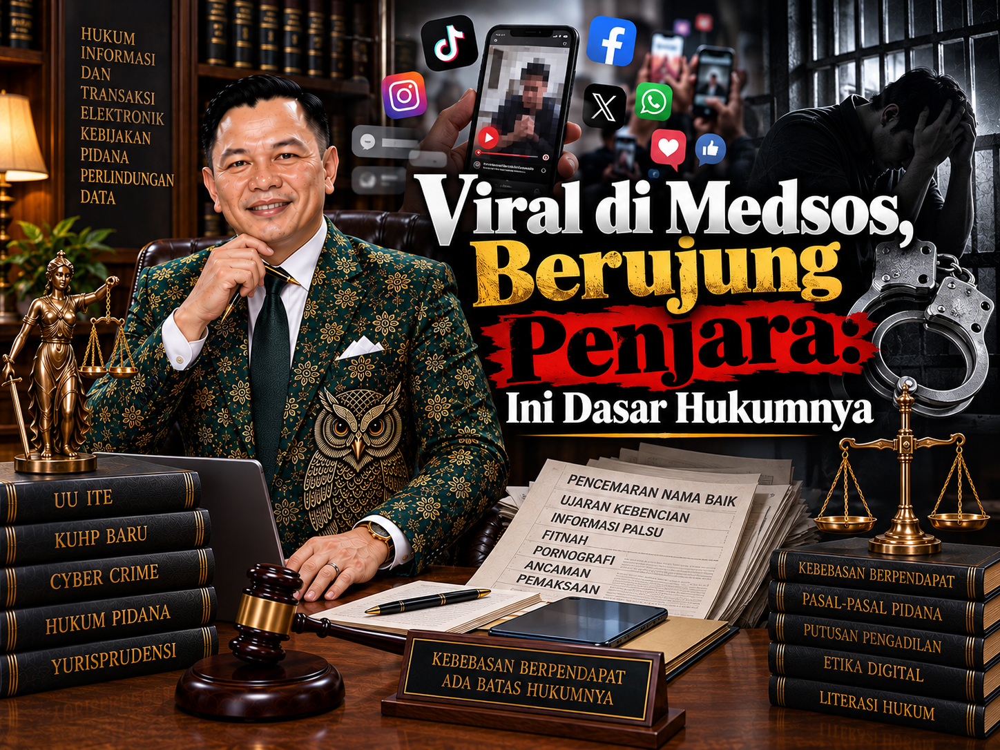 Viral di Medsos, Berujung Penjara: Ini Dasar Hukumnya