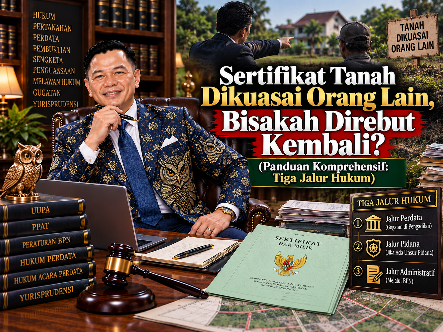 Sertifikat Tanah Dikuasai Orang Lain, Bisakah Direbut Kembali? (Panduan Komprehensif: Tiga Jalur Hukum)
