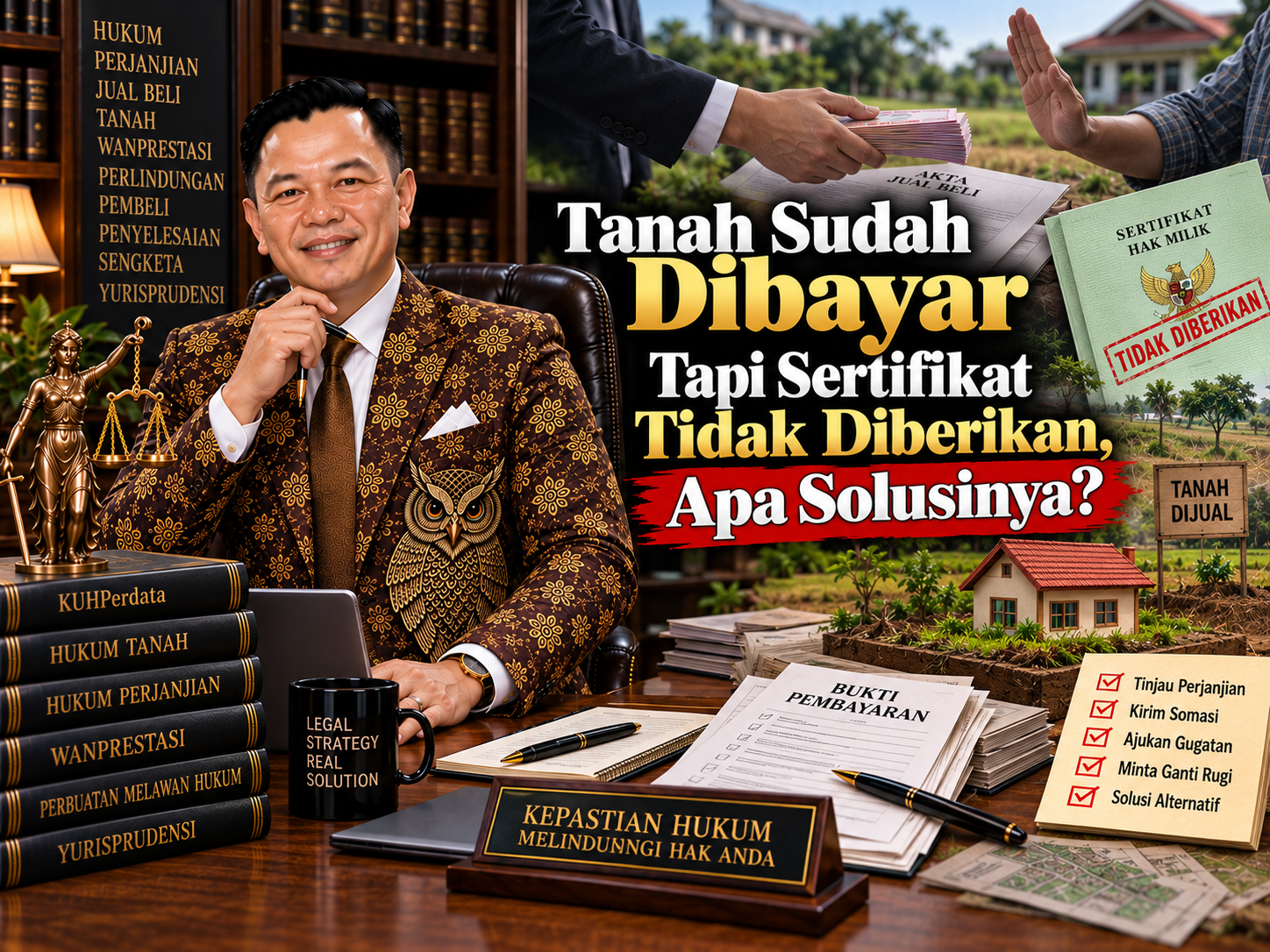 Tanah Sudah Dibayar Tapi Sertifikat Tidak Diberikan, Apa Solusinya? Tanah Sudah Dibayar Tapi Sertifikat Tidak Diberikan, Apa Solusinya?